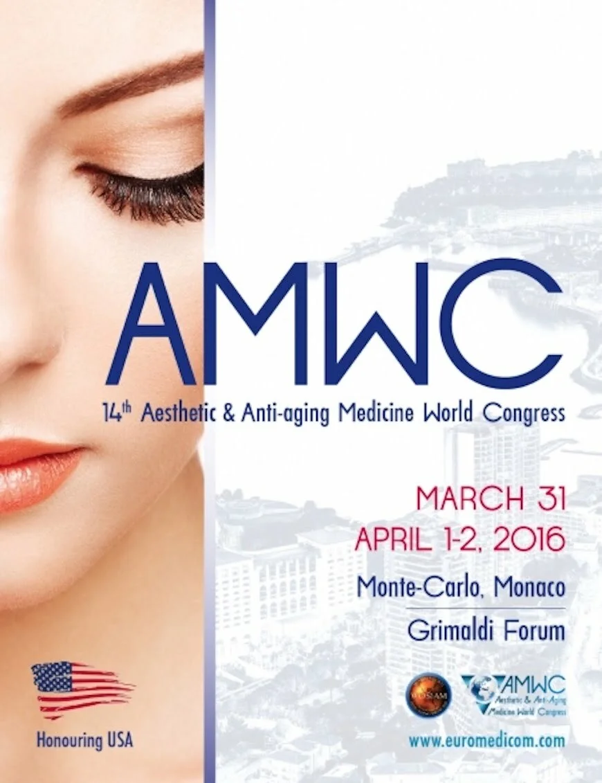 Dr. Radmila Lukian - founder of Lucia Clinic attends the AMWC event in Monte Carlo