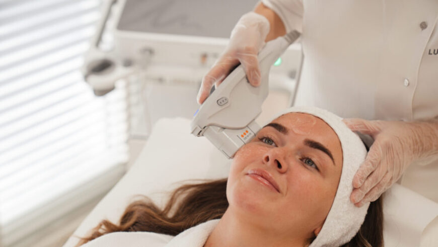 A woman getting ready for summer with Ultherapy