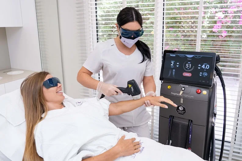Laser Hair removal treatment with Soprano Titanium