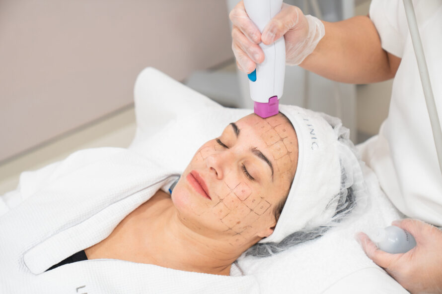 A woman getting a newest generation treatment