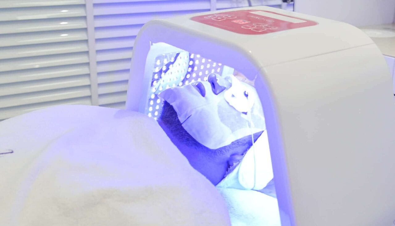 LED mask therapy