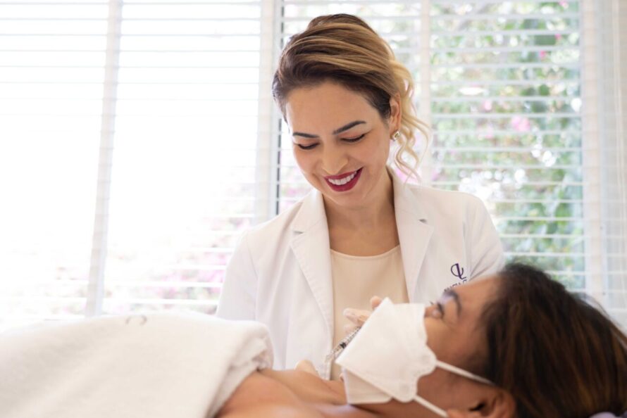 A doctor and a client