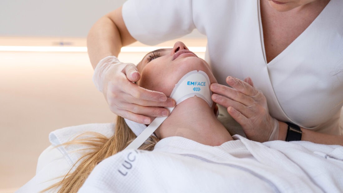 woman at an aesthetic clinic