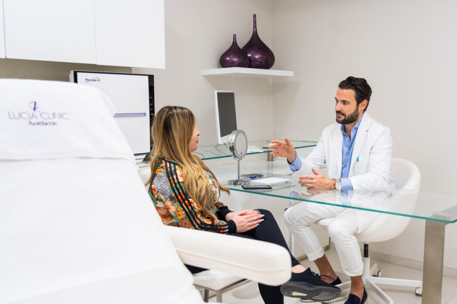A consultation at Lucia Clinic