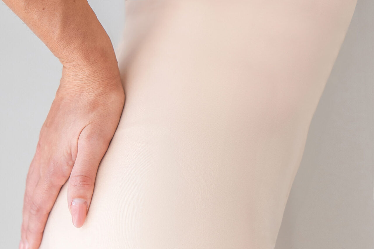 A woman after preparing for liposuction surgery and maximizing results after